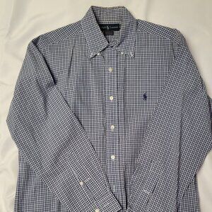 Ralph Lauren Mens LS Shirt Blue YARMOUTH